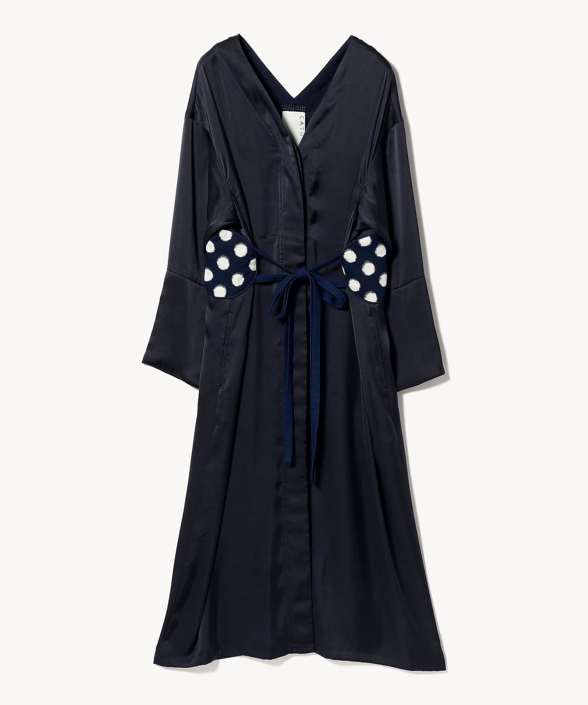 CATHRI �J�X�� Ecopet(R) Gown Dress �����s�[�X WOMEN NAVY DOT M