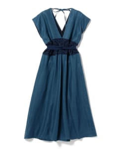 CATHRI Navy Rose Long Dress