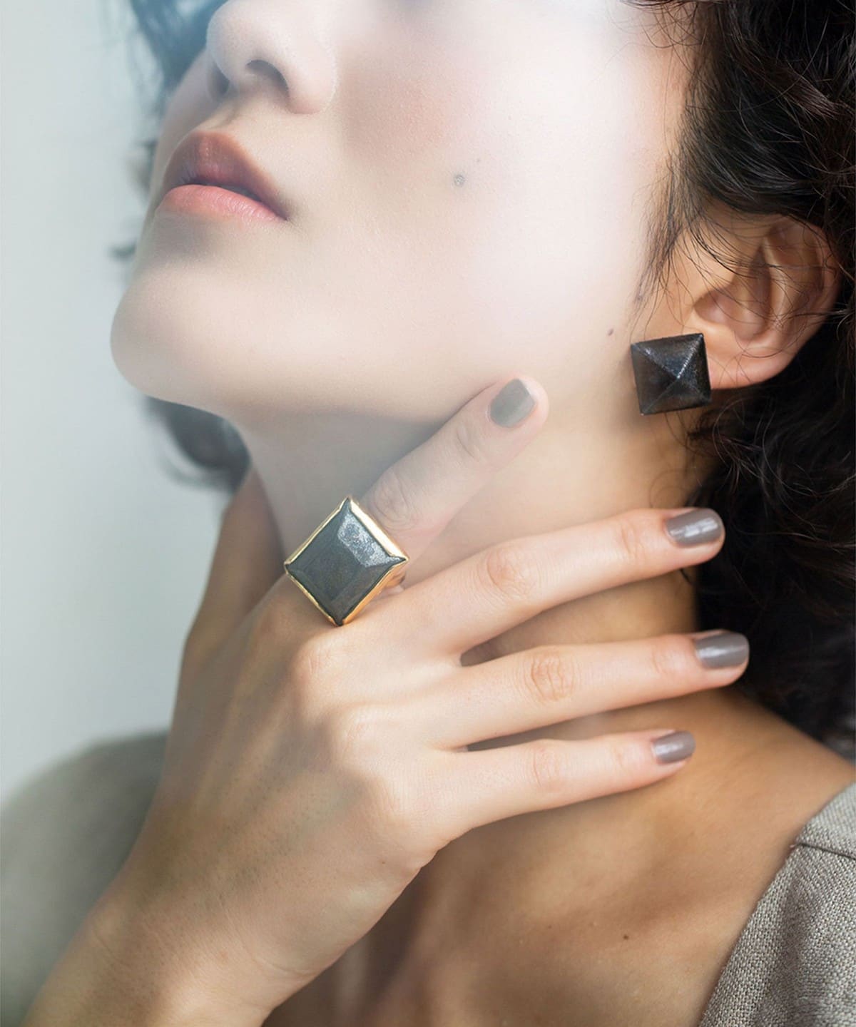Calling（コーリング）HIZEN jewelry 武雄焼 Stud Motif Pierced