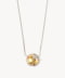 Gold and silver colored red dark round pattern
