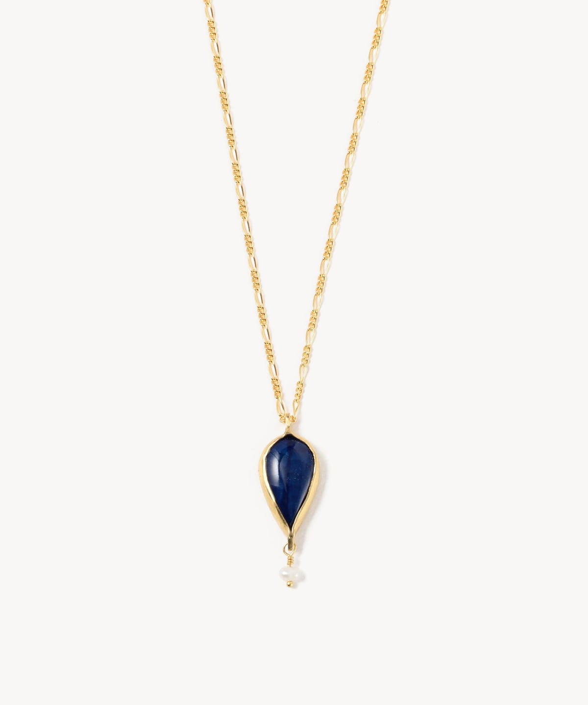 ネイビー アクセサリー 金色装飾 Calling（コーリング）HIZEN jewelry 有田焼 Teardrop Necklace