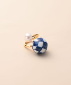 HIZEN jewelry / 有田焼 Motif & Pearl Ring