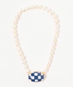 HIZEN jewelry 有田焼 Motif & Pearl Necklace S