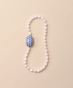 HIZEN jewelry / 有田焼 Motif & Pearl Necklace S