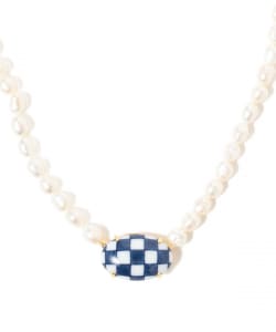 HIZEN jewelry 有田焼 Motif & Pearl Long Necklace