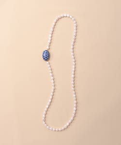 HIZEN jewelry 有田焼 Motif & Pearl Long Necklace