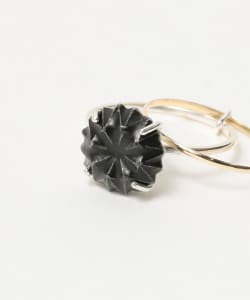 HIZEN jewelry 嬉野吉田焼 Brilliant Cut Double Band Ring