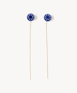HIZEN jewelry Ureshino Yoshida ware Brilliant Cut Chain Earrings