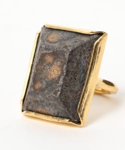 HIZEN jewelry 武雄焼 Square Motif Ring