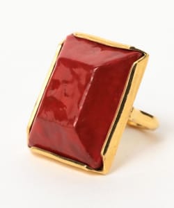 HIZEN jewelry 武雄焼 Square Motif Ring