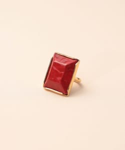 HIZEN jewelry 武雄焼 Square Motif Ring
