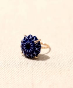HIZEN jewelry Ceramic Brilliant Cut Diamond Ring 13号