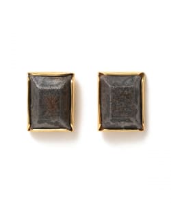 HIZEN jewelry 武雄焼 Square Motif Earrings