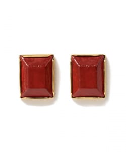 HIZEN jewelry 武雄焼 Square Motif Earrings