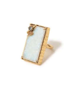 HIZEN jewelry 唐津焼 Square Ring