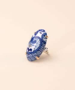 HIZEN jewelry 鍋島焼 Oval Motif Ring