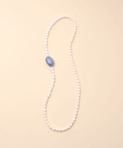 HIZEN jewelry 有田焼 Motif and Pearl Long Necklace