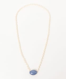 HIZEN jewelry 有田焼 Motif and Pearl Long Necklace