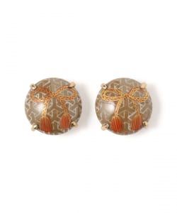 HIZEN jewelry 鍋島焼 Round Motif Earrings Ⅱ