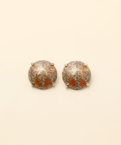 HIZEN jewelry Nabeshima Ware Round Motif Earrings II