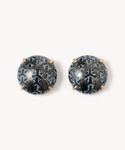 HIZEN jewelry 鍋島焼 Round Motif Earrings Ⅱ
