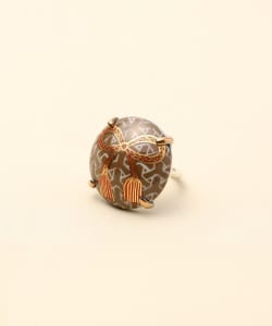 HIZEN jewelry 鍋島焼 Round Motif Ring Ⅱ