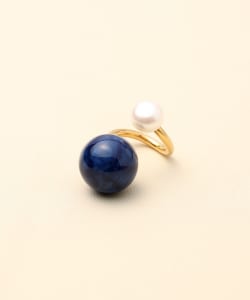 HIZEN jewelry 有田焼 Motif and Pearl Ring