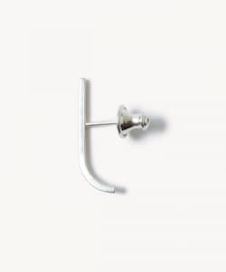 【受注生産商品】Curved Bar Earrings Silver