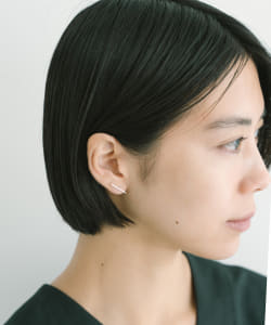 【受注生産商品】Curved Bar Earrings Silver