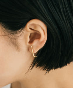 【受注生産商品】Curved Bar Earrings Gold