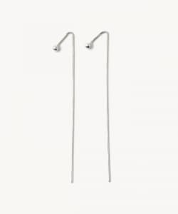 【受注生産商品】Ball Stud Bar Back Earrings Silver