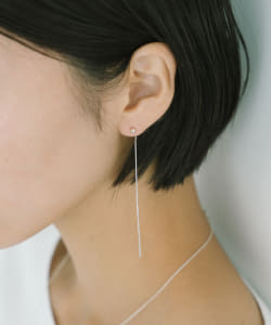 【受注生産商品】Ball Stud Bar Back Earrings Silver