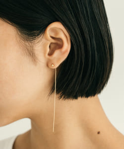 【受注生産商品】Ball Stud Bar Back Earrings Gold