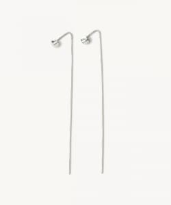 【受注生産商品】Round Stud Bar Back Earrings Silver