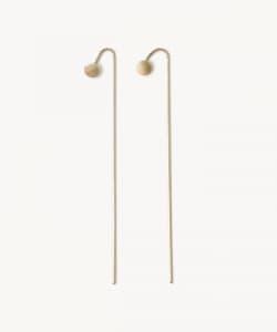 【受注生産商品】Round Stud Bar Back Earrings Gold