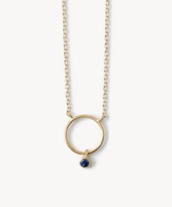 【受注生産商品】Circle Pendant Stone & Gold
