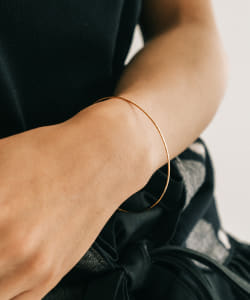 【受注生産商品】18k Gold Round Bangle