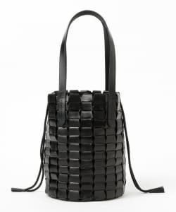 dragon Link Backet Leather Mesh Tote Bag