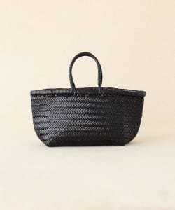 dragon Bamboo Triple Jump Leather Mesh Mini Tote Bag