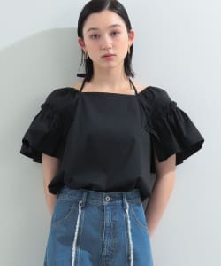 Ray BEAMS / 女裝 打褶袖 綁帶 上衣