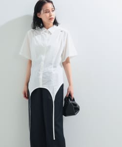 Ray BEAMS / 女裝 層次 造型 短袖 襯衫