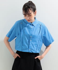Ray BEAMS / 女裝 層次 造型 短袖 襯衫