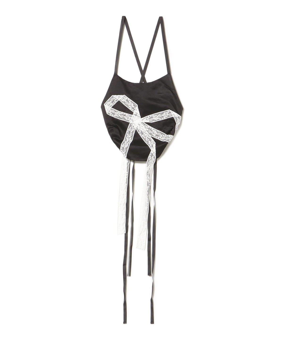 YUHAN WANG ユハン ワン / Lace Bow Camisole Tシャツ・カットソー WOMEN BLACK S YUHAN WANG ユハン ワン / Lace Bow Camisole Tシャツ・カットソー WOMEN BLACK S