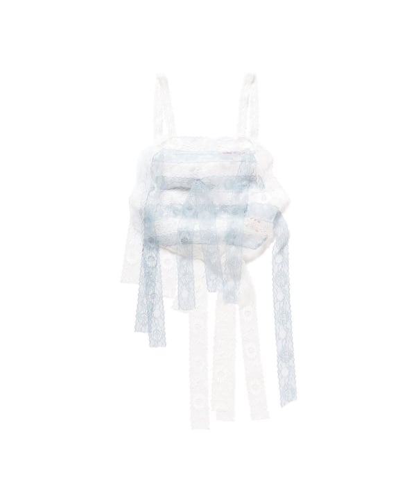 Ray BEAMS（レイ ビームス）○YUHAN WANG / lace trimmed stripe