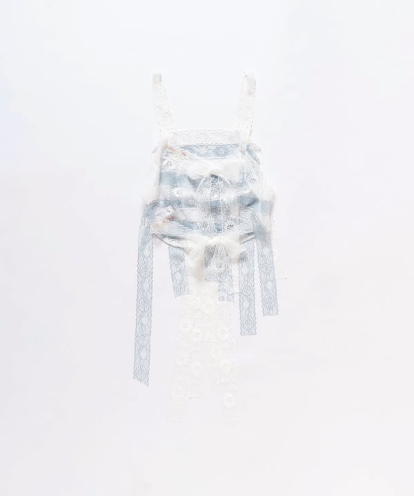 Ray BEAMS（レイ ビームス）○YUHAN WANG / lace trimmed stripe camisole（Tシャツ・カットソー  キャミソール）通販｜BEAMS