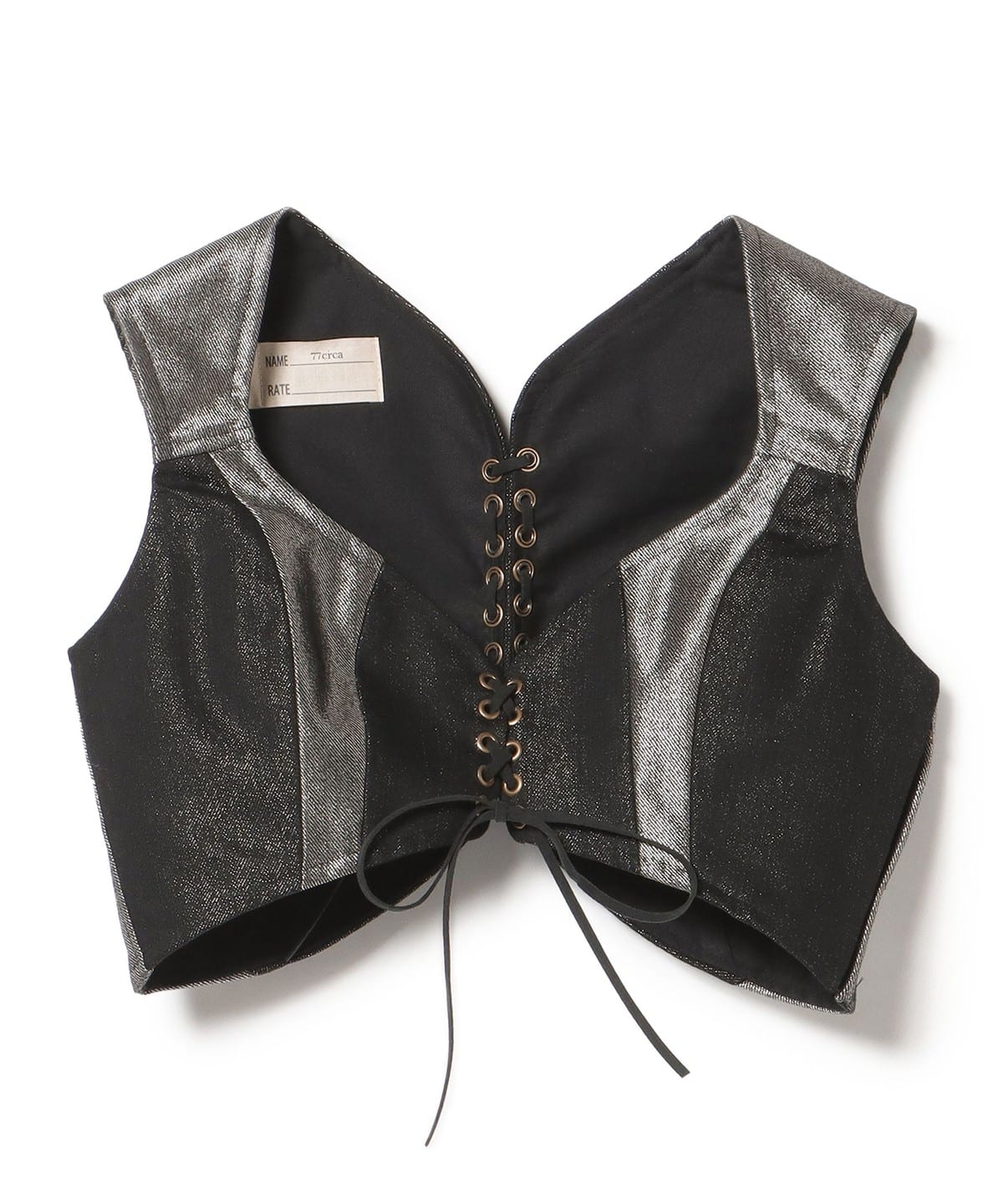 77circa ナナナナサーカ / Cutback ビスチェ トップス WOMEN SILVER S 77circa ナナナナサーカ / Cutback ビスチェ トップス WOMEN SILVER S