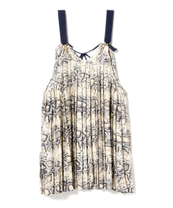 GHOSPELL / Pleating Snake Print Camisole