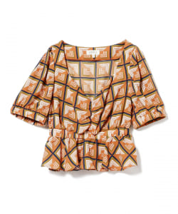 GHOSPELL / Retro Peplum Blouse