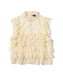 sister jane / Lace Ruffle Top