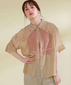 Ray BEAMS / 女裝 烏干紗 標準領 襯衫